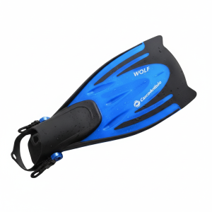 aletas de buceo ajustables casco antiguo "wolf" – azul/negro