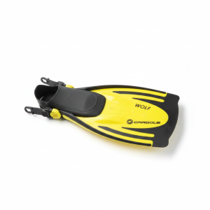 aletas de buceo infantiles casco antiguo "wolf junior" – amarillo/negro